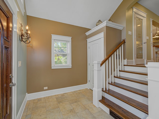 view of foyer entrance