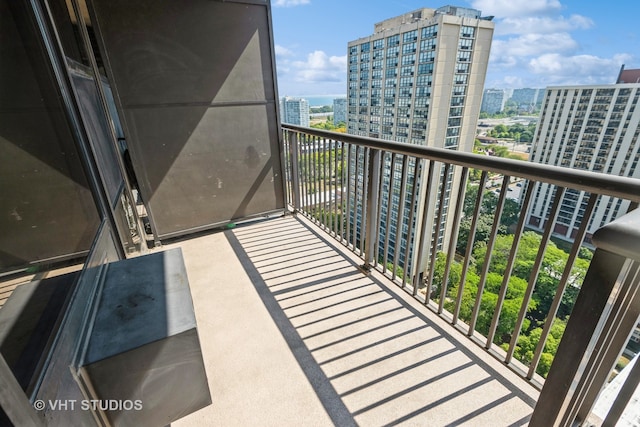 view of balcony