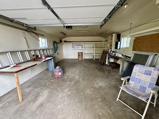 321 E N St, Sheffield, IL 61361 - garage featuring a garage door opener