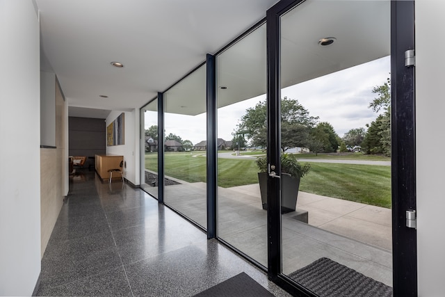 view of doorway to outside