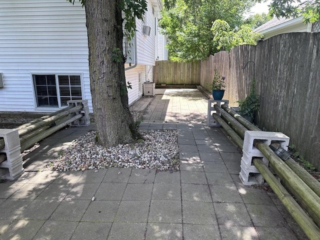 view of patio / terrace with a fenced backyard