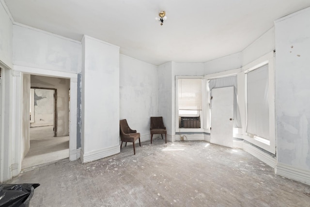 view of unfurnished living room