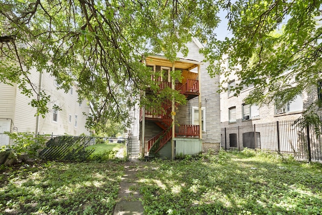 view of rear view of house