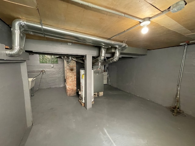 view of basement