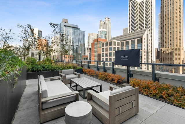 view of patio / terrace featuring outdoor lounge area