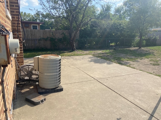 view of patio with cooling unit