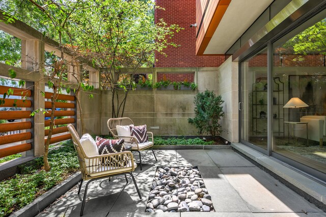 view of patio / terrace featuring an outdoor living space