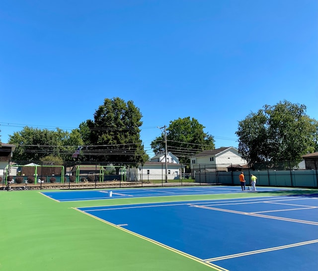 view of sport court