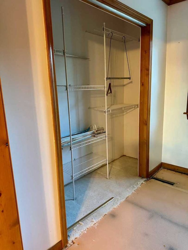 view of closet