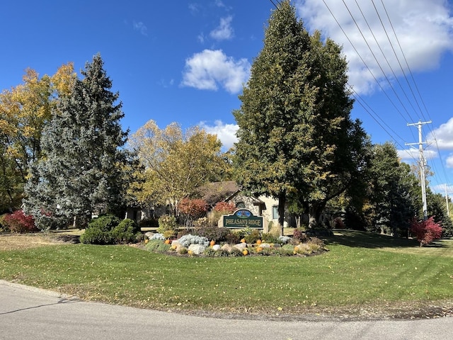 view of front of home with a front yard