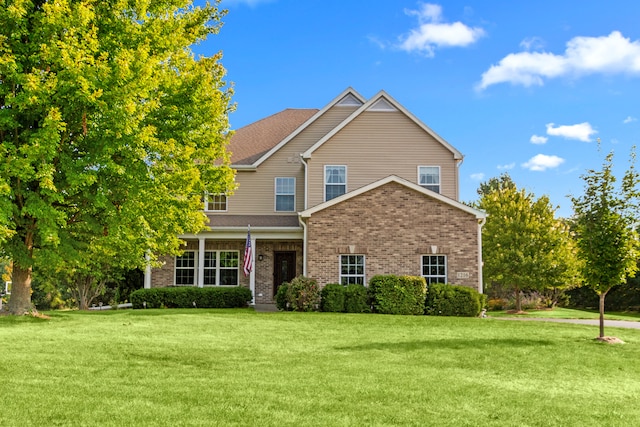 view of property with a front yard