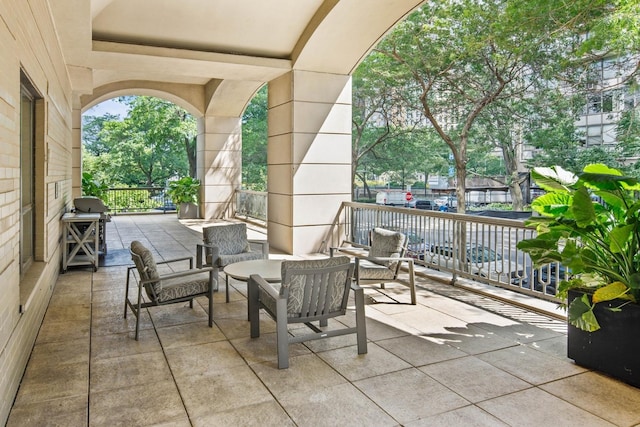 1040 N Lake Shore Dr Unit 9A, Chicago, IL 60611 - view of patio featuring a grill and an outdoor hangout area
