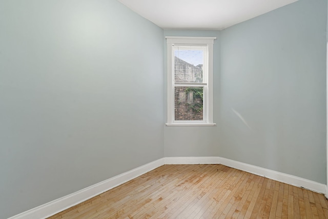 empty room featuring light wood-type flooring