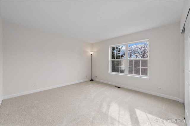 view of carpeted empty room