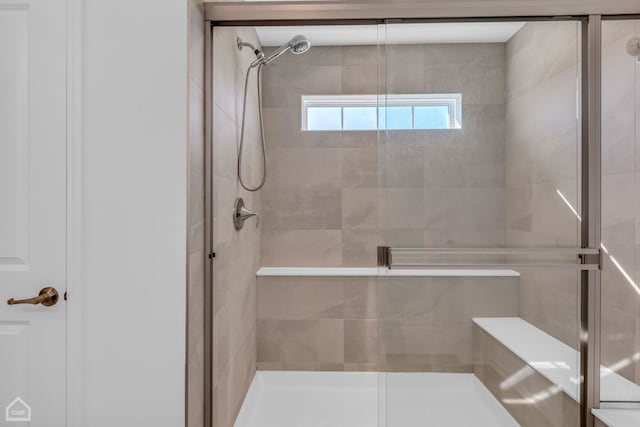 bathroom with walk in shower