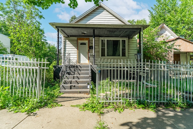 bungalow-style home featuring covered porch