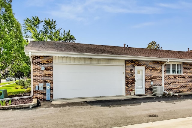 garage featuring central AC