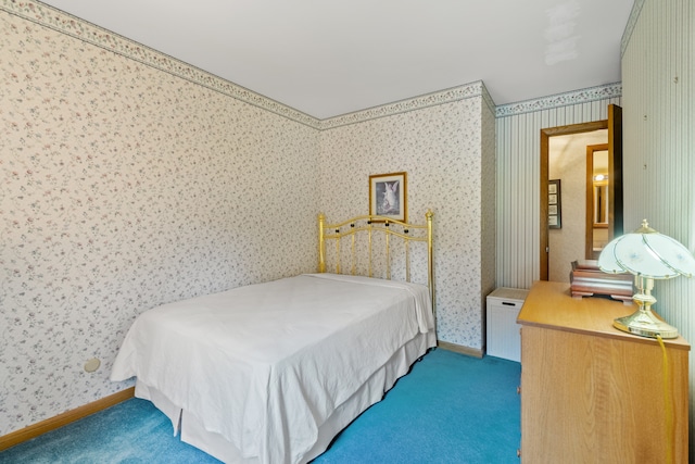 bedroom with carpet floors