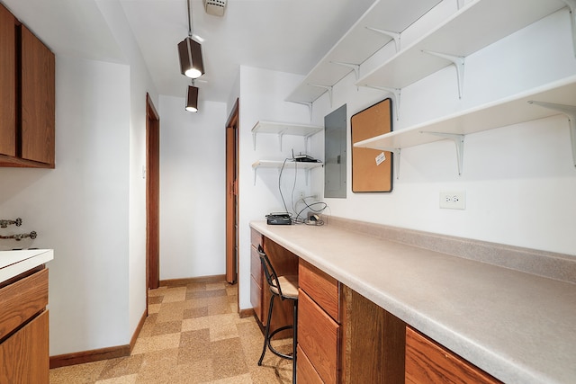 kitchen featuring electric panel