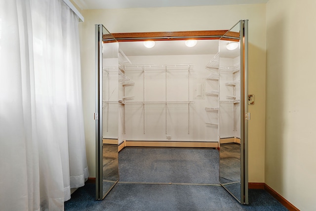 bathroom featuring a baseboard heating unit