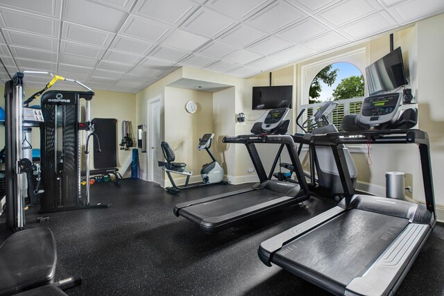 view of exercise room