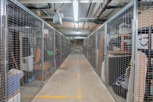 view of storage room