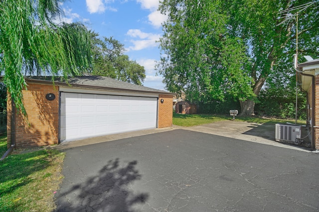 garage featuring central AC