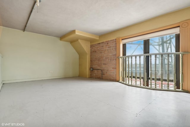 2675 W Grand Ave Unit 302, Chicago, IL 60612 - additional living space with unfinished concrete flooring