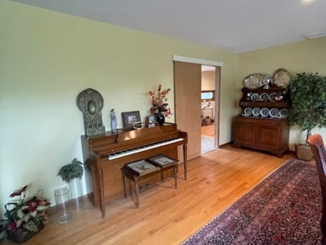 misc room featuring hardwood / wood-style floors