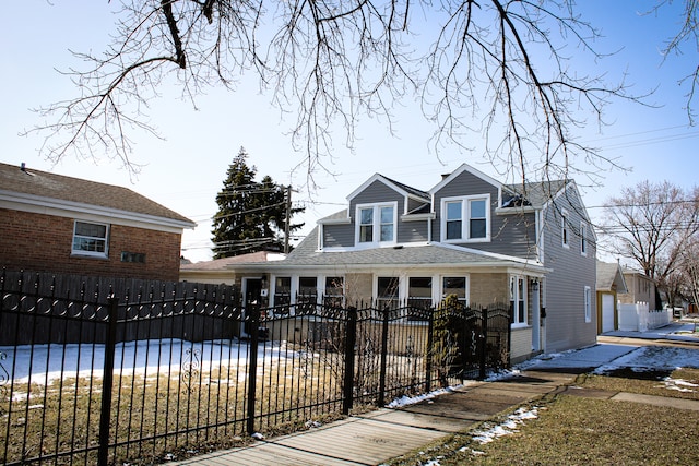 view of front of home