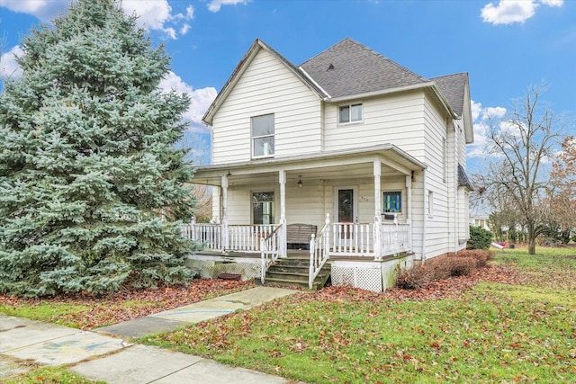 view of front of home featuring a porch