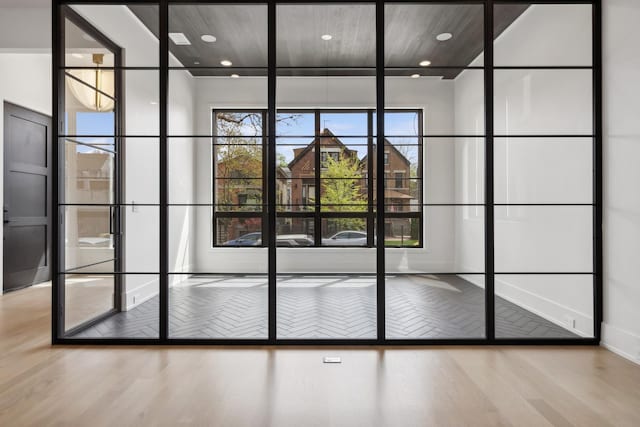 entryway featuring light hardwood / wood-style flooring