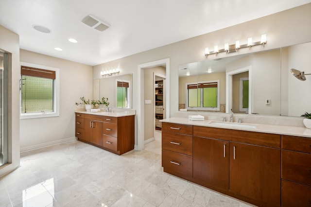 bathroom with vanity