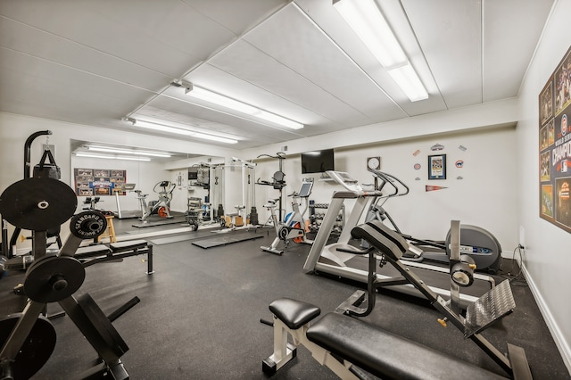 view of workout area