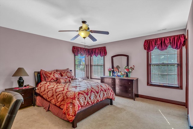 4703 W Kirby Ave, Champaign, IL 61822 - bedroom featuring carpet flooring and a ceiling fan