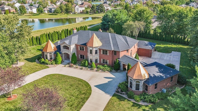4703 W Kirby Ave, Champaign, IL 61822 - aerial perspective of suburban area featuring a large body of water
