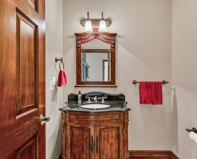 bathroom featuring vanity