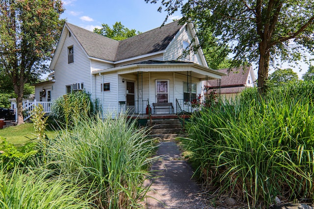 view of front of home with covered porch