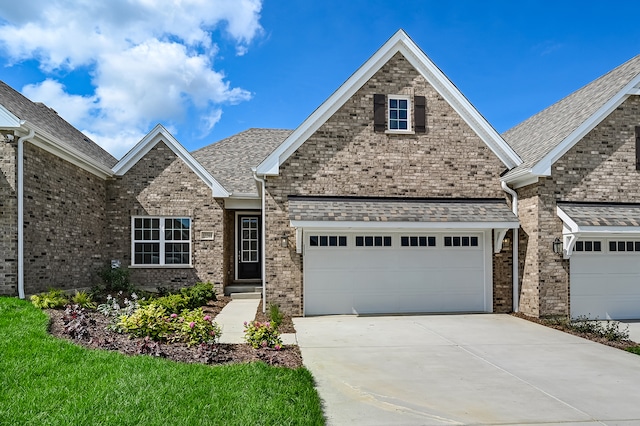 craftsman inspired home featuring a garage