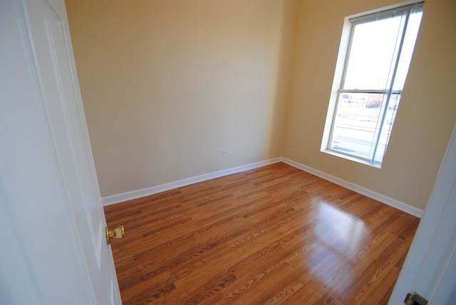 unfurnished room featuring wood-type flooring