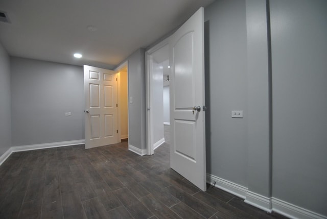2701 W Congress Pkwy, Chicago, IL 60612 - basement with dark wood-style flooring and recessed lighting
