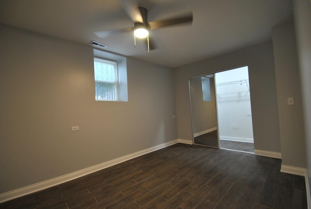 2701 W Congress Pkwy, Chicago, IL 60612 - unfurnished room featuring a ceiling fan and dark wood-style flooring