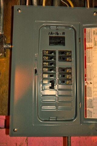 utility room with electric panel