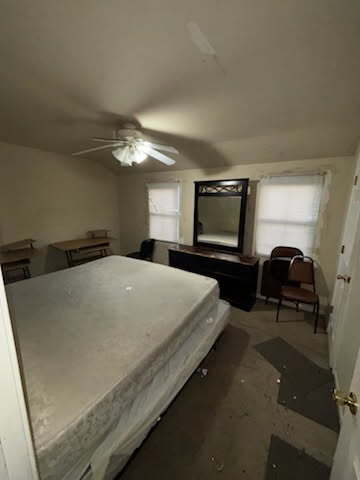 bedroom with ceiling fan