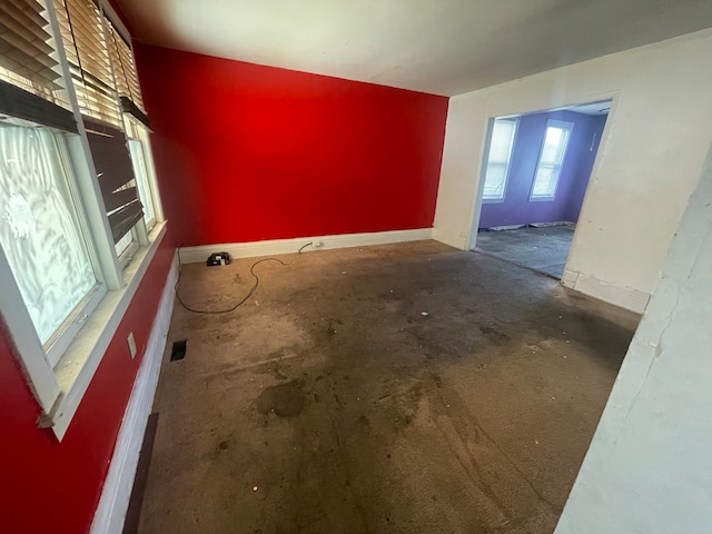 empty room featuring concrete floors