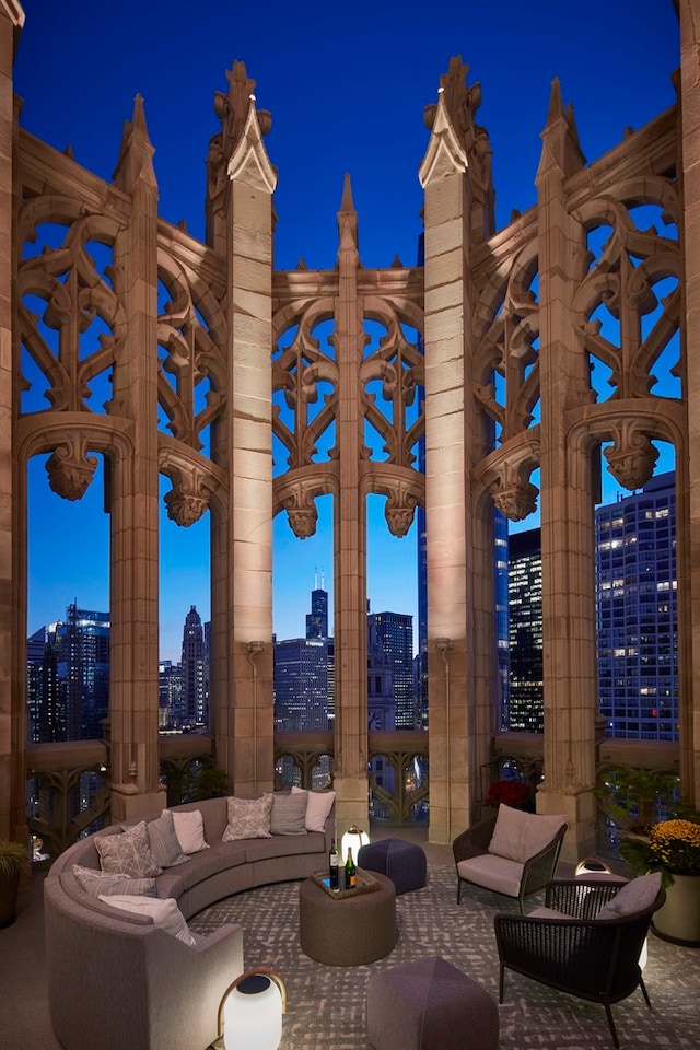 view of patio / terrace featuring an outdoor living space