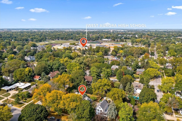 birds eye view of property