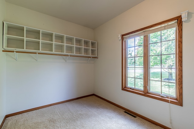 interior space with carpet flooring