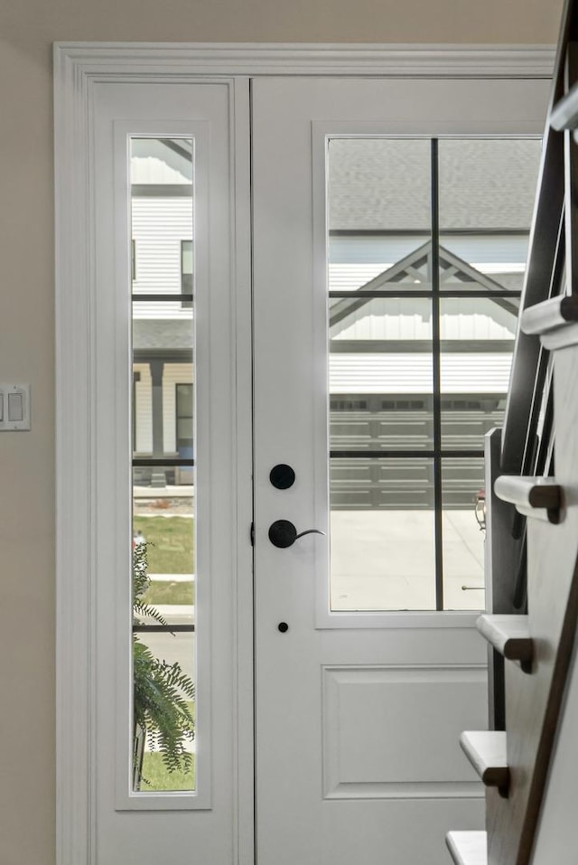 view of doorway to outside