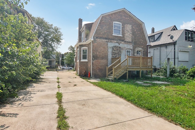 view of back of property